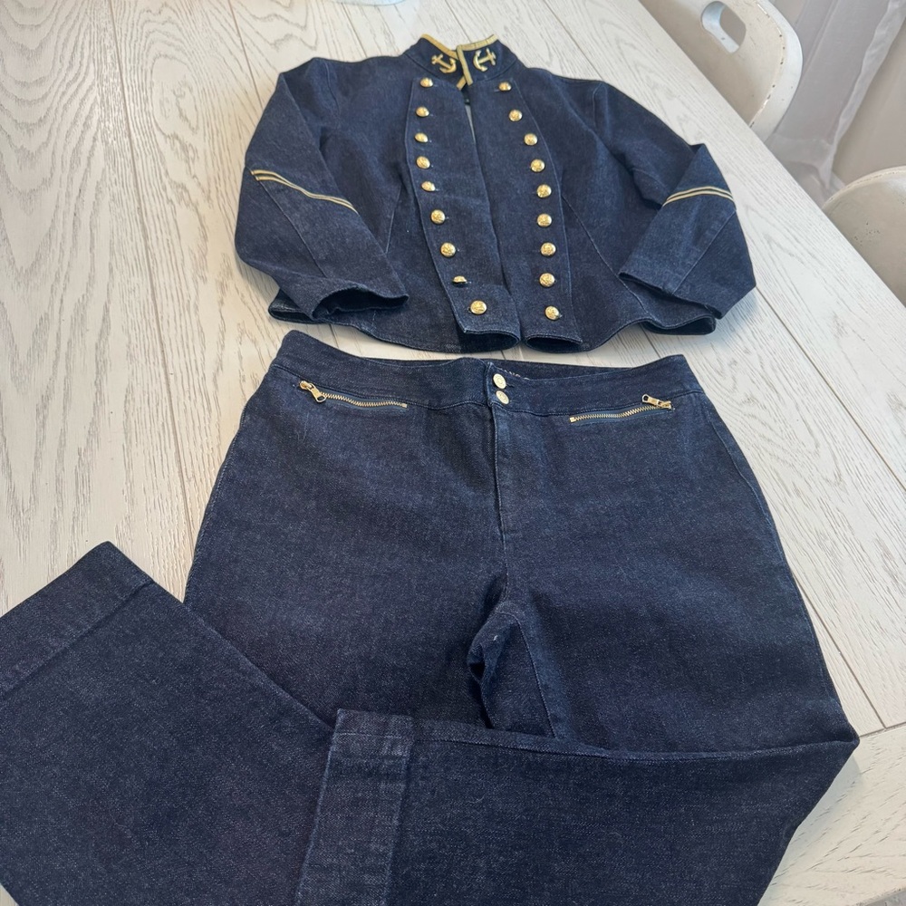 Bundle Ralph Lauren Demin blue and Gold with Military-Inspired Design - Picture 14 of 15